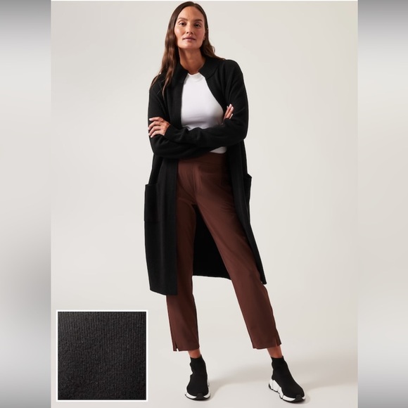 Athleta Sweaters - Athleta Spirit Wool Cashmere II wrap, NWT, black 3x